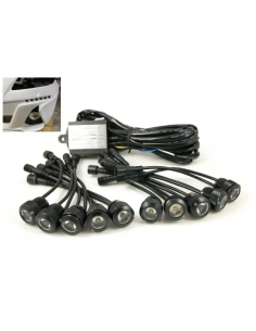 Luci di Marcia Diurna DRL Per Paraurti 10 LED Alta Potenza IP64