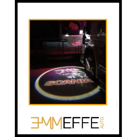 Proiettore Logo LED Scania 24V per Portiera Fori Camion Automezzi