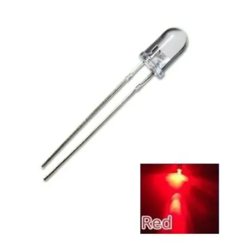 Diodo LED 5 mm 3,5v Luce Rosso