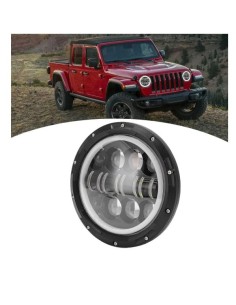 Faro Led 7- Pollici Wrangler JK Moto Harley Scooter Angel e DRL