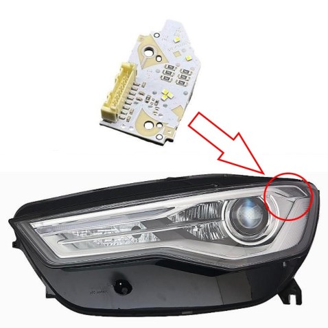 Modulo Led 197762-01 per Faro Audi A6L C7PA DRL Luce Marcia Diurna Daytime Running Light