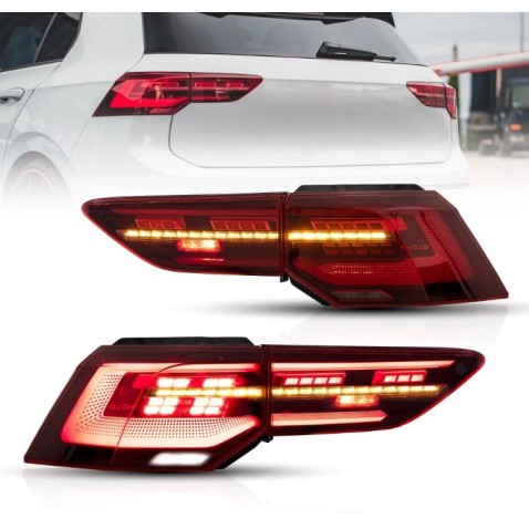 Coppia Fari Posteriori Golf 8 MQB LED Freccia Dinamica MATRIX Faro