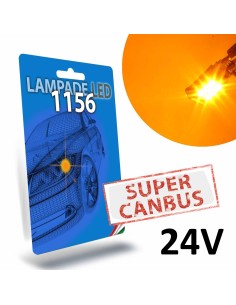 Led 1156 BA15S BAU15S PY21W 24V Super Canbus Arancione Freccia Indicatore di Direzione STAR Series