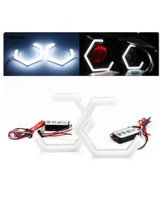 Angel Eyes Led Esagonale 2 Pezzi 80 MM Cotton DRL Diurno Bianco 6000k BMW