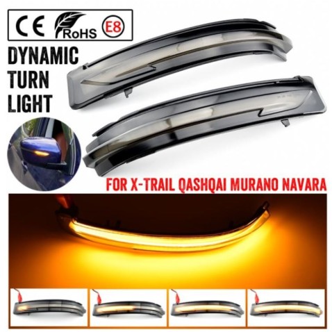 Led Sequenziale Freccia Specchietto Nissan X-Trail T32 Mirror Light