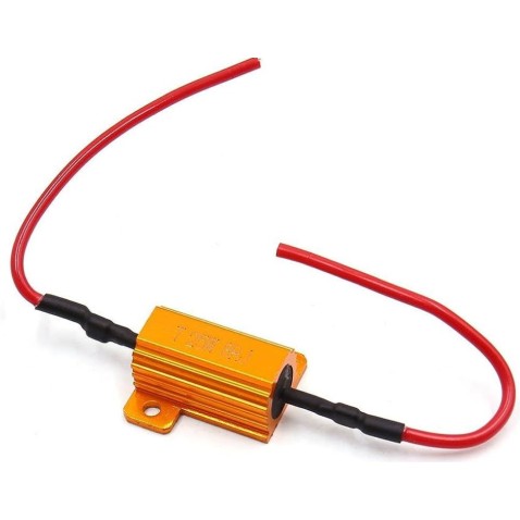 Resistenza 25W 8RJ Ohm Resistenza 12V LED Luce Lampadina Flash Segnale Moto auto freccia