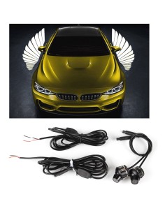 Proiettori Luci Ali D\'Angelo Led Sotto Specchietto Logo Welcome Cortesia