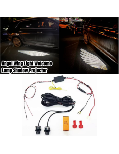 Proiettori Luci Ali D\'Angelo Led Sotto Specchietto Logo Welcome Cortesia 2