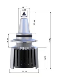 Kit Led HB3 9005 al Quarzo 6000k Faro Lenticolare Guide light 2