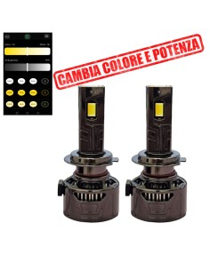 Kit Led H7 Camaleonte 3000K 4300K 5000K 6000K e Strobo Lenticolare e Parabola 2