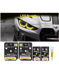 Kit Modulo Luce Angel Eye LED Gialla Posizione Diurna BMW G22 G23 G26 G80 G82 Ricambio e Indicatore di Direzione