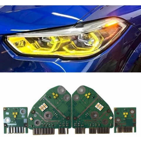 Led Modulo Giallo Faro BMW Serie X5 X6 G05 G06 Luce Di Marcia Diurna DRL 63119477986 63119477989 63119477990