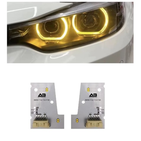 Led Modulo Giallo Faro BMW Serie 4 F32 F33 F36 Laser Luce Di Marcia Diurna DRL