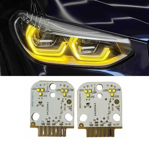 Led Modulo Giallo Faro BMW Serie X3 G01 F97 X4 G02 F98 Luce Di Marcia Diurna DRL