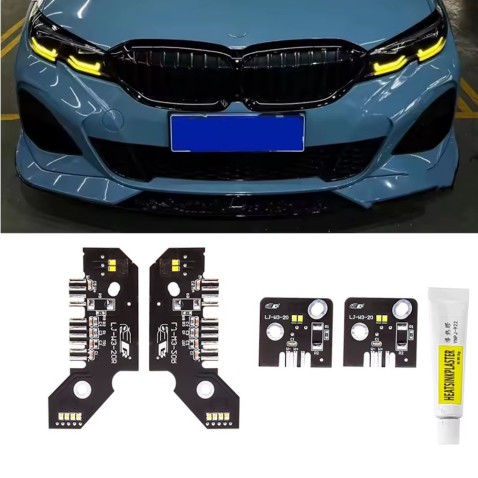 Led Modulo Giallo Faro BMW Serie 3 Series G20 G21 G28 Luce Di Marcia Diurna DRL e Freccia