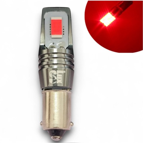 Lampada BA9S BAX9S H6W H21W Rossa Led CSP Super Canbus Posizione o Stop