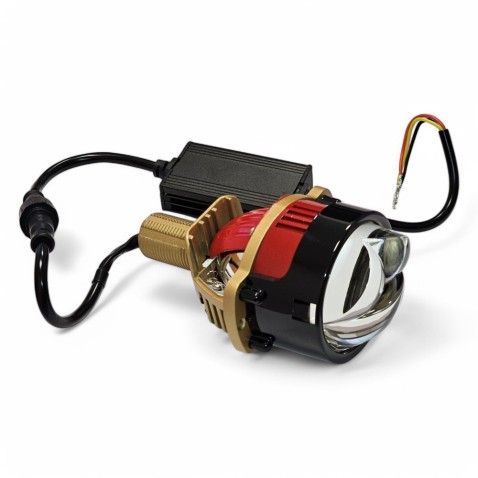 Proiettore Lenticolare 1,8 Pollici LED più Laser 55W Faro Lente Ultra Compatto Moto Auto