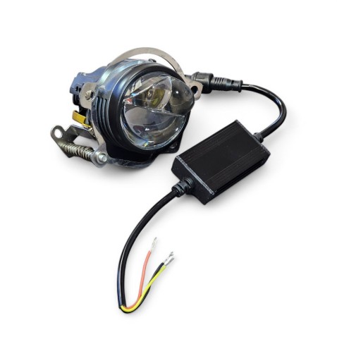 Proiettore Lenticolare 2 Pollici LED più Laser 55W Faro Lente Ultra Compatto Moto Auto