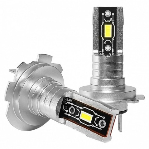 Lampade Led H7 H18 EASY No FAN Stessa Misura Originale 6000K 40W