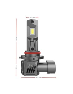 Lampade Led HB3 9005 6000K 90W Kit SLUX Mini Super Luminoso Ultracompatto Super Canbus Plug & Play Bianco Ghiaccio 2