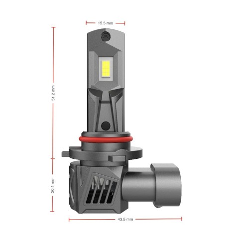 Lampade Led HB3 9005 6000K 90W Kit SLUX Mini Super Luminoso Ultracompatto Super Canbus Plug & Play Bianco Ghiaccio