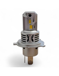 Lampade Led H4 Vintage CORTE con VENTOLA 4300K Gialle Canbus H19 Stessa Misura Originale REVOLUTION