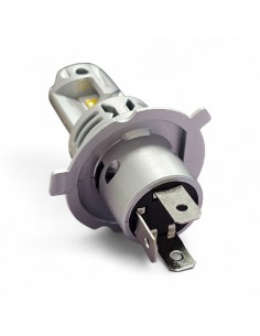 Lampade Led H4 CORTE con VENTOLA 4300K Gialle Canbus H19 Stessa Misura Originale REVOLUTION 2