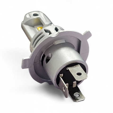 Lampade Led H4 CORTE con VENTOLA 4300K Gialle Canbus H19 Stessa Misura Originale REVOLUTION