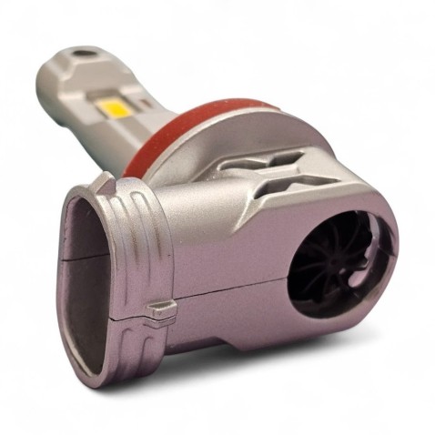 Lampade Led H11 Vintage Con VENTOLA 4300K Gialle Canbus Stessa Misura Originale REVOLUTION