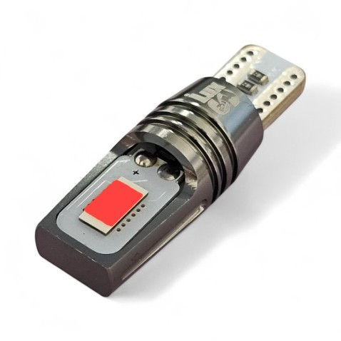 Lampada Led T10 W5W Super Canbus CSP Rossa Posizione e Stop