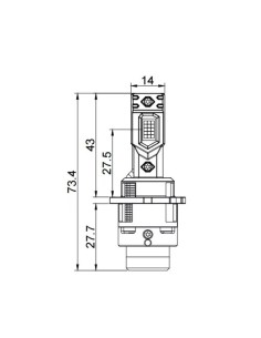 Kit Lampade Led D2S Sostituzione Dirette 6000k All In One Plug & Play Dimensione come Originale 2