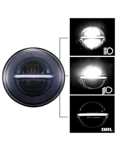 FARO LED 5.75- Pollici Moto HARLEY Scooter 6000k Alta Potenza con DRL