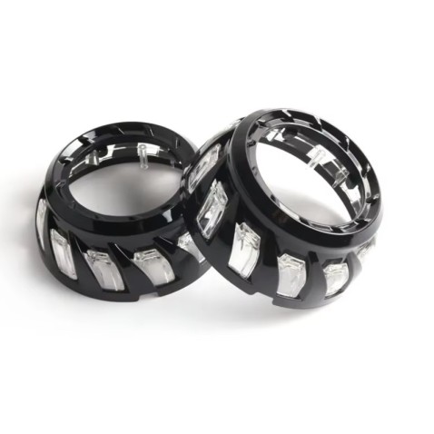 Coppia Cover 3 Pollici Bianco Giallo Angel Revolving Shrouds Copertura Lenticolare