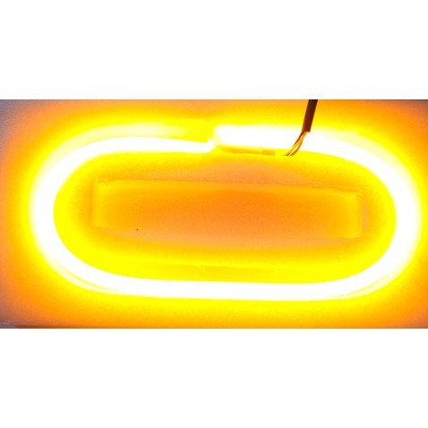 Drl Flessibile Fast Sequenziale Bianco Ambra Flex Tube 60cm