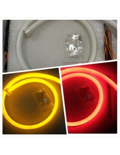 Drl Flessibile Sequenziale Rosso/Ambra Flex Tube 60 Cm 2