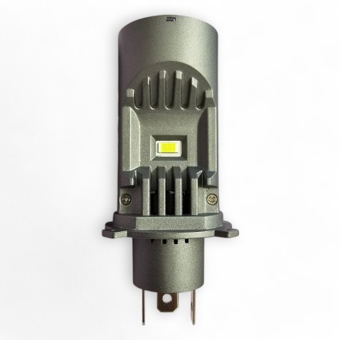 Kit Proiettore Mini H4 Bi-Led + Laser Lenticolare 55W All In One