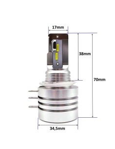 Lampade Led H15 PGJ23t-1 Compatte 6000k Luce Diurna DRL e Abbagliante Compatto 2