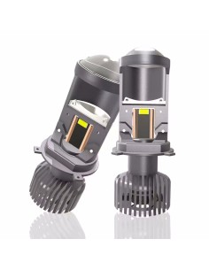 Mini Lenticolare H4 80W Alta Potenza 6000K Radius LENS Doppio Copper Pipe