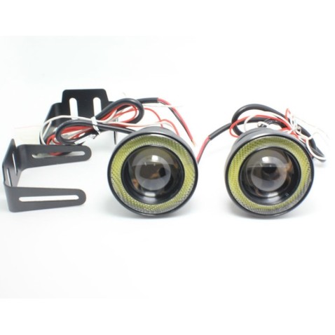 Faro Led 6000k Fendinebbia con Angel Bianco 3- kit DX e SX 75mm
