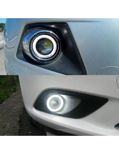 Faro Led 6000k Fendinebbia con Angel Bianco 3- kit DX e SX 75mm 2