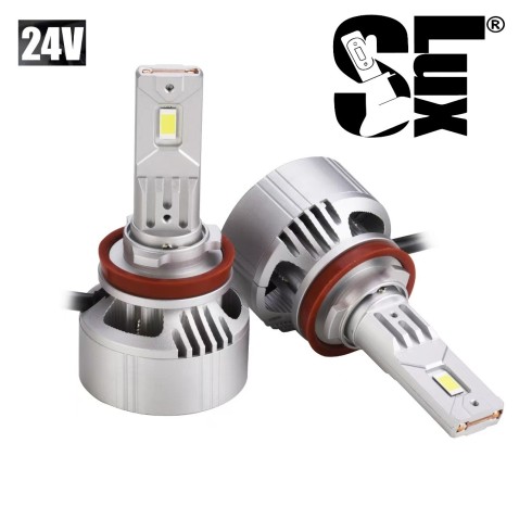 Lampade Kit LED H11 24V Camion 55W 6000K Mezzi Pesanti