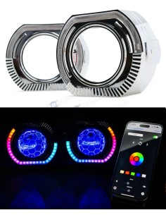 COVER-BMW STYLE Per 2,5 Pollici RGB Magic Effetti Switchback Shrouds