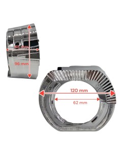 COVER-BMW STYLE Per 2,5 Pollici RGB Magic Effetti Switchback Shrouds 2