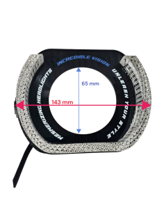 Cover Crystal 5D VELO U-SHAPE RGB Per 3 Pollici Con Freccia Switchback shrouds 2