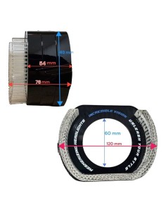 Cover Crystal 5D VELO U-SHAPE RGB Per 2,5 Pollici Con Freccia Switchback shrouds 2