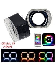 Cover Crystal 5D VELO O-SHAPE RGB Per 2,5 Pollici Con Freccia Switchback shrouds
