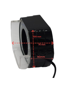 Cover Crystal 5D VELO L-SHAPE Bianco Arancio Per 2,5 Pollici Con Freccia Welcome Switchback shrouds 2