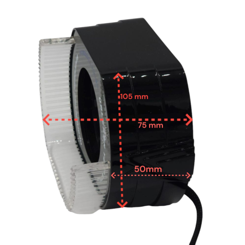 Cover Crystal 5D VELO L-SHAPE Bianco Arancio Per 2,5 Pollici Con Freccia Welcome Switchback shrouds