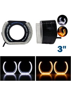 Cover Crystal 5D VELO U-SHAPE Bianco Arancio Per 3 Pollici Con Freccia Welcome Switchback shrouds