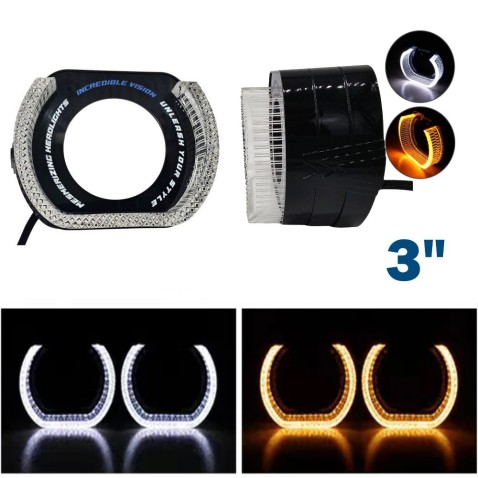 Cover Crystal 5D VELO U-SHAPE Bianco Arancio Per 3 Pollici Con Freccia Welcome Switchback shrouds